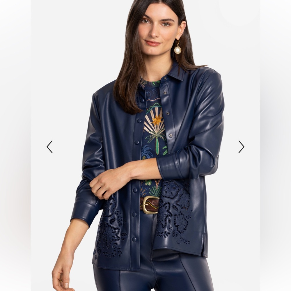 NEW Johnny Was IMANI VEGAN LEATHER SHACKET